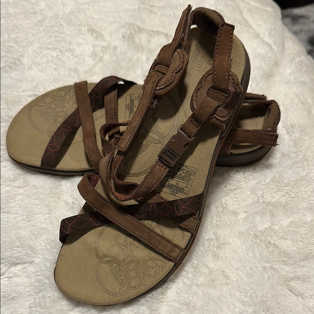 Merrell Brown Leather Outdoor Sandals